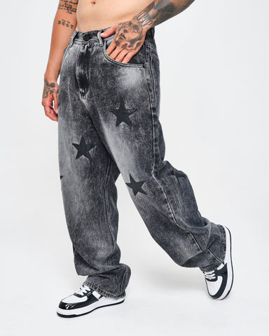 Jean Baggy Street Stars