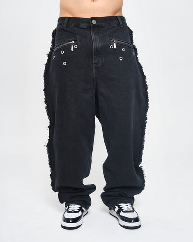 Jean Baggy Outlaw Frayed