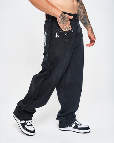 Jean Baggy Outlaw Frayed