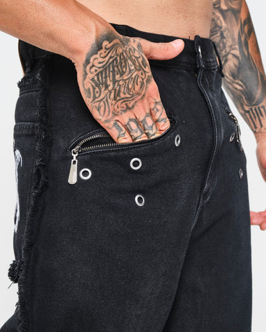 Jean Baggy Outlaw Frayed