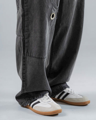 Jeans Baggy Para Hombre Negro Bolsillo Lateral