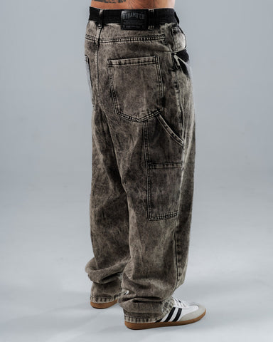 Jeans Baggy Para Hombre Carpintero Negro