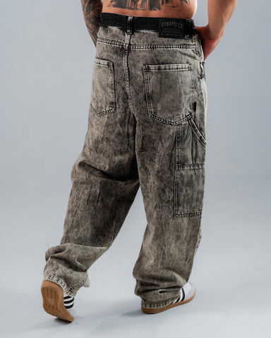 Jeans Baggy Para Hombre Carpintero Negro