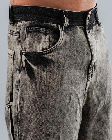 Jeans Baggy Para Hombre Carpintero Negro