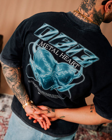 Camiseta Oversize DB13 Metal Heart