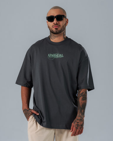 Camiseta Para Hombre Oversize Unreal