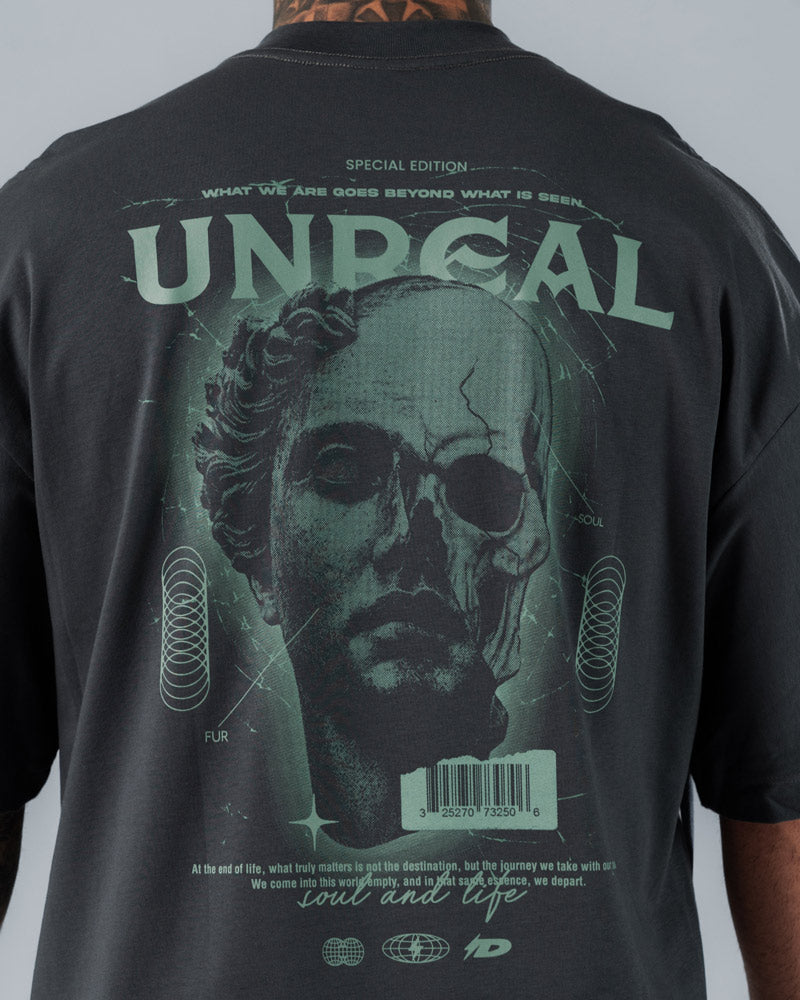 Camiseta Para Hombre Oversize Unreal