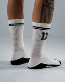 Medias Blancas Con Negro Para Hombre DNM 13