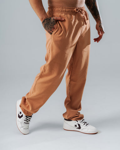 Pantalón Basico Smarth Almendra Slim