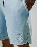 Pantaloneta Acid Wash Drop Sky