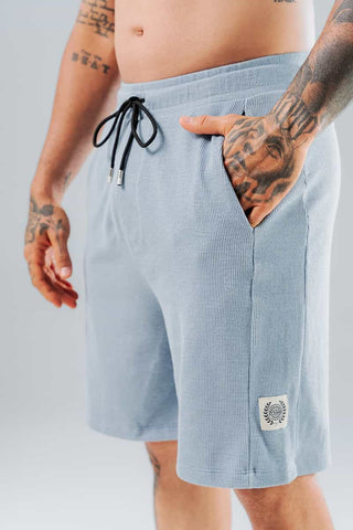 Pantaloneta Básica Para Hombre Azul En Tela Pana