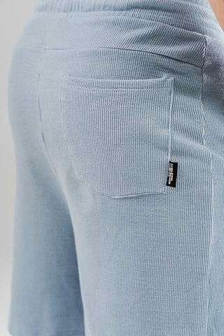 Pantaloneta Básica Para Hombre Azul En Tela Pana