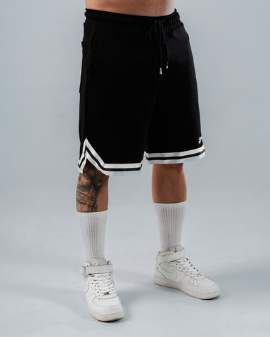 Pantaloneta Para Hombre Regular Negra Con Cinta