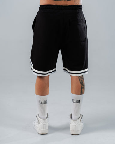 Pantaloneta Para Hombre Regular Negra Con Cinta