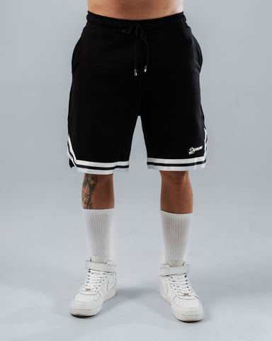 Pantaloneta Para Hombre Regular Negra Con Cinta