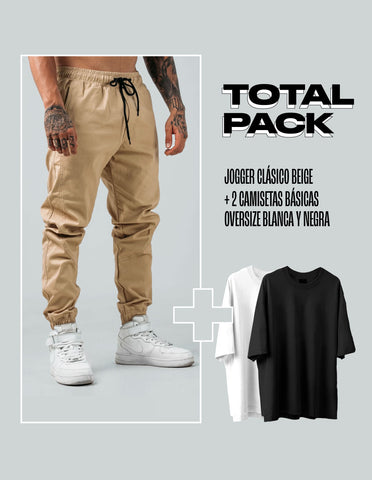 Total Pack - Jogger + 2 Camisetas Oversize