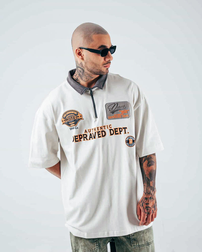 Polo Oversize Gris Claro The Uninhibited