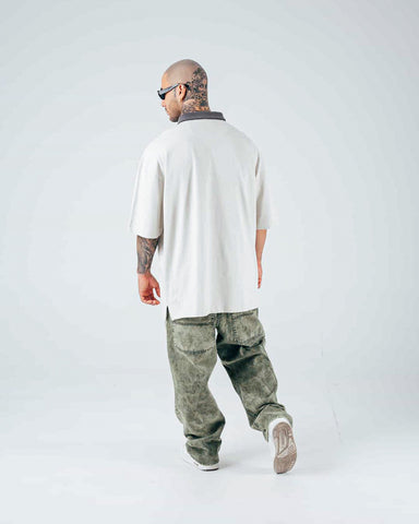 Polo Oversize Gris Claro The Uninhibited