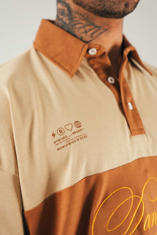 Polo Oversize Para Hombre Caqui Dangerous