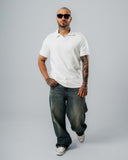 Polo Relaxed Fit Blanco