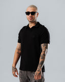 Polo Relaxed Fit Negro