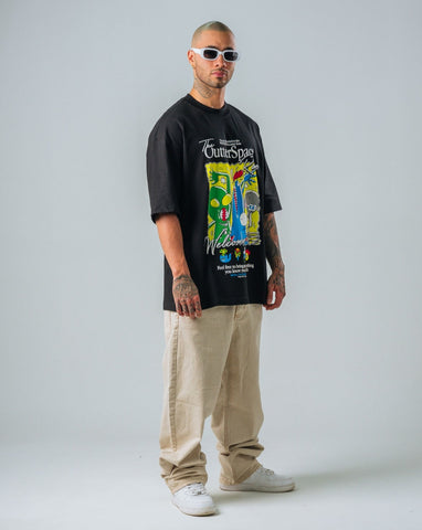 Camiseta Oversize Negro Autter