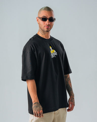 Camiseta Oversize Negra - Tyler
