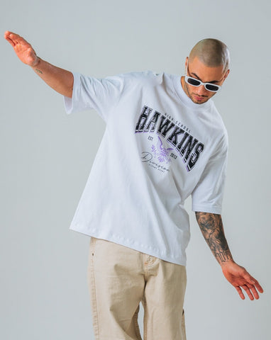 Camiseta Oversize Blanco Hawkins