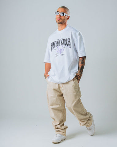 Camiseta Oversize Blanco Hawkins