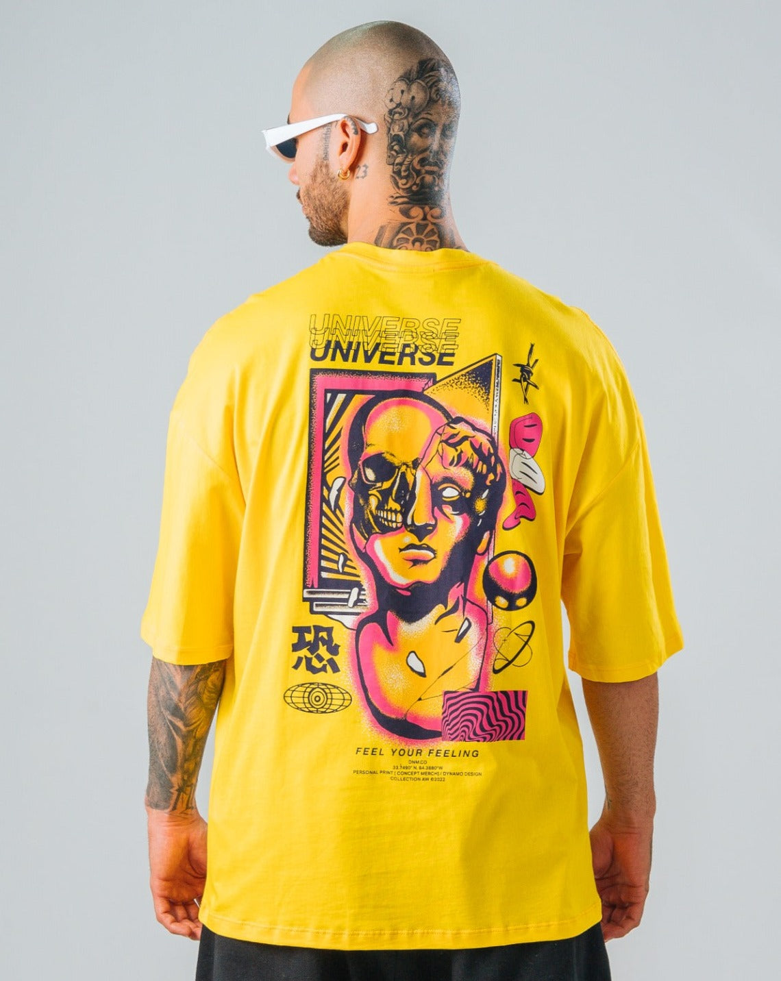 Camiseta Oversize Amarillo Caritas