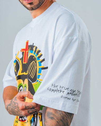 Camiseta Oversize Blanco Mickey