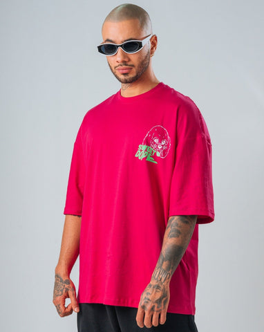 Camiseta Oversize Magenta Sweet