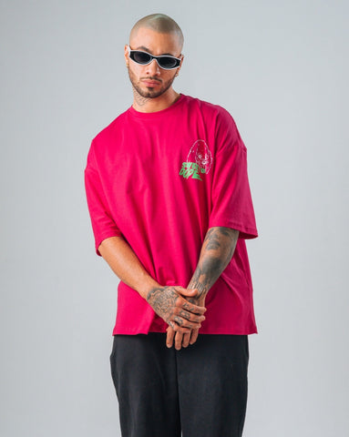 Camiseta Oversize Magenta Sweet