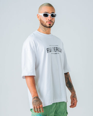 Camiseta Oversize Blanco Run