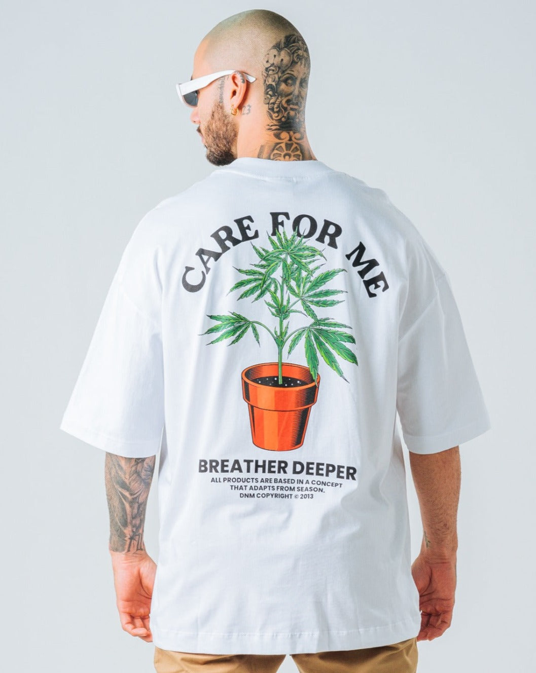 Camiseta Oversize Blanco Care