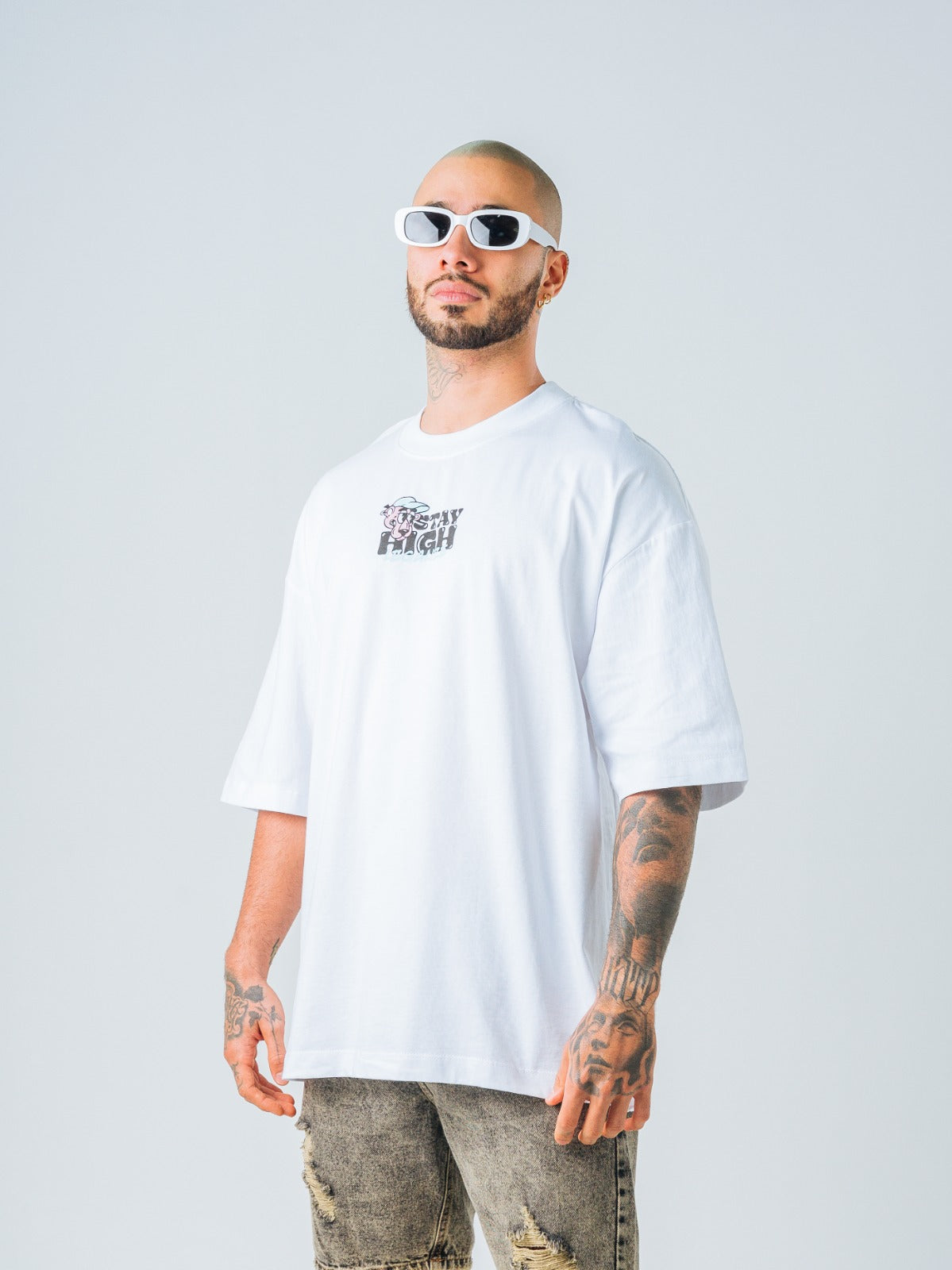 Camiseta Oversize Blanco Phanter