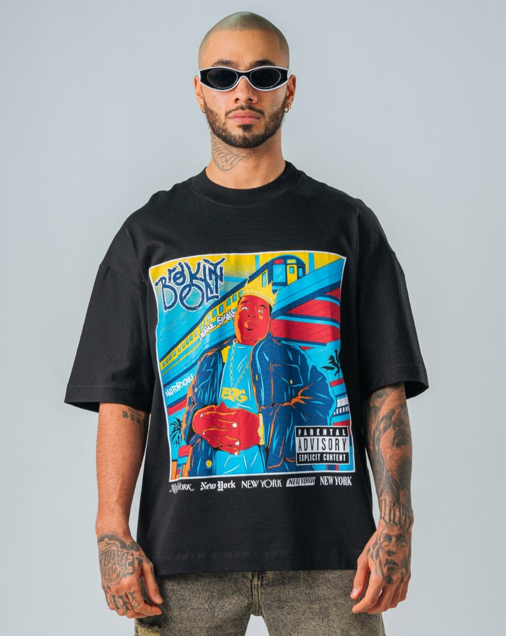 Camiseta Oversize Negra Fat