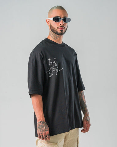 Camiseta Oversize Negro Chicas