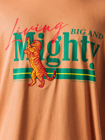 Camiseta Oversize Café Mighty