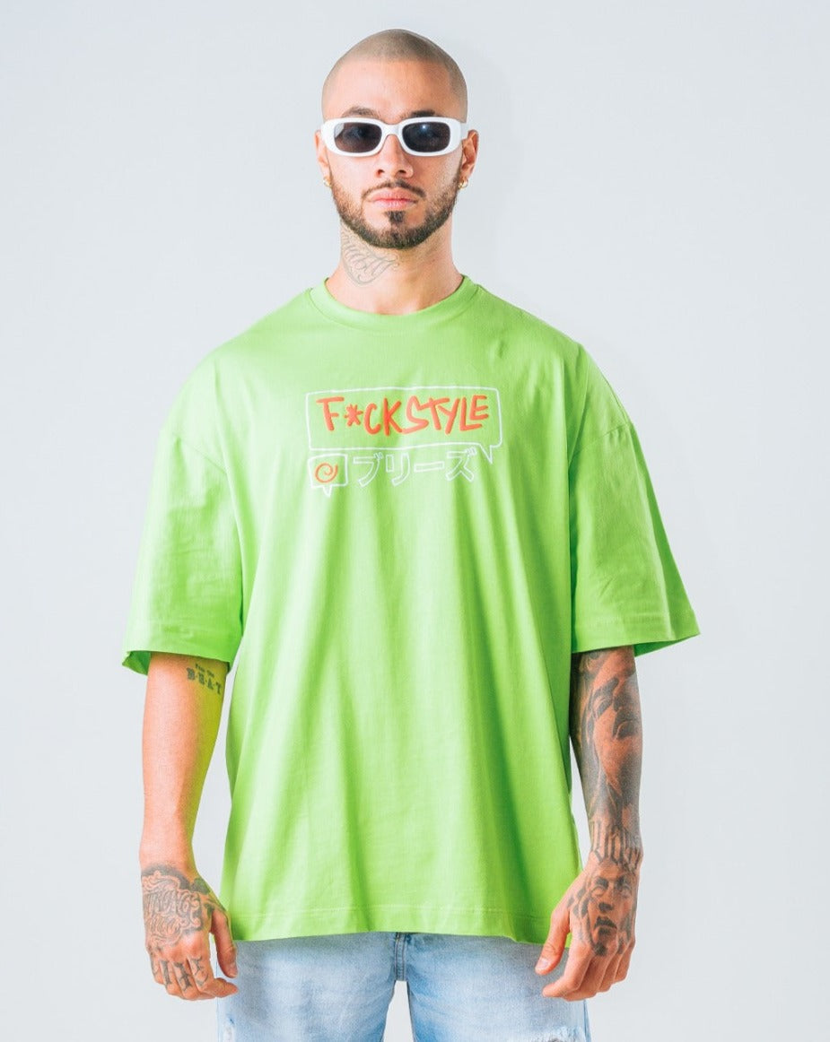 Camiseta Oversize Verde Limon Style