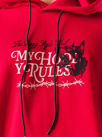 Hoodie Con Capucha Rojo Hood