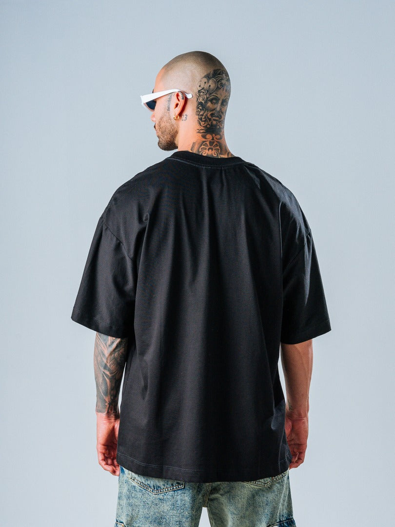 Camiseta Oversize Negro Boundless