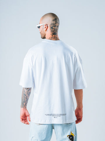Camiseta Oversize Blanco News