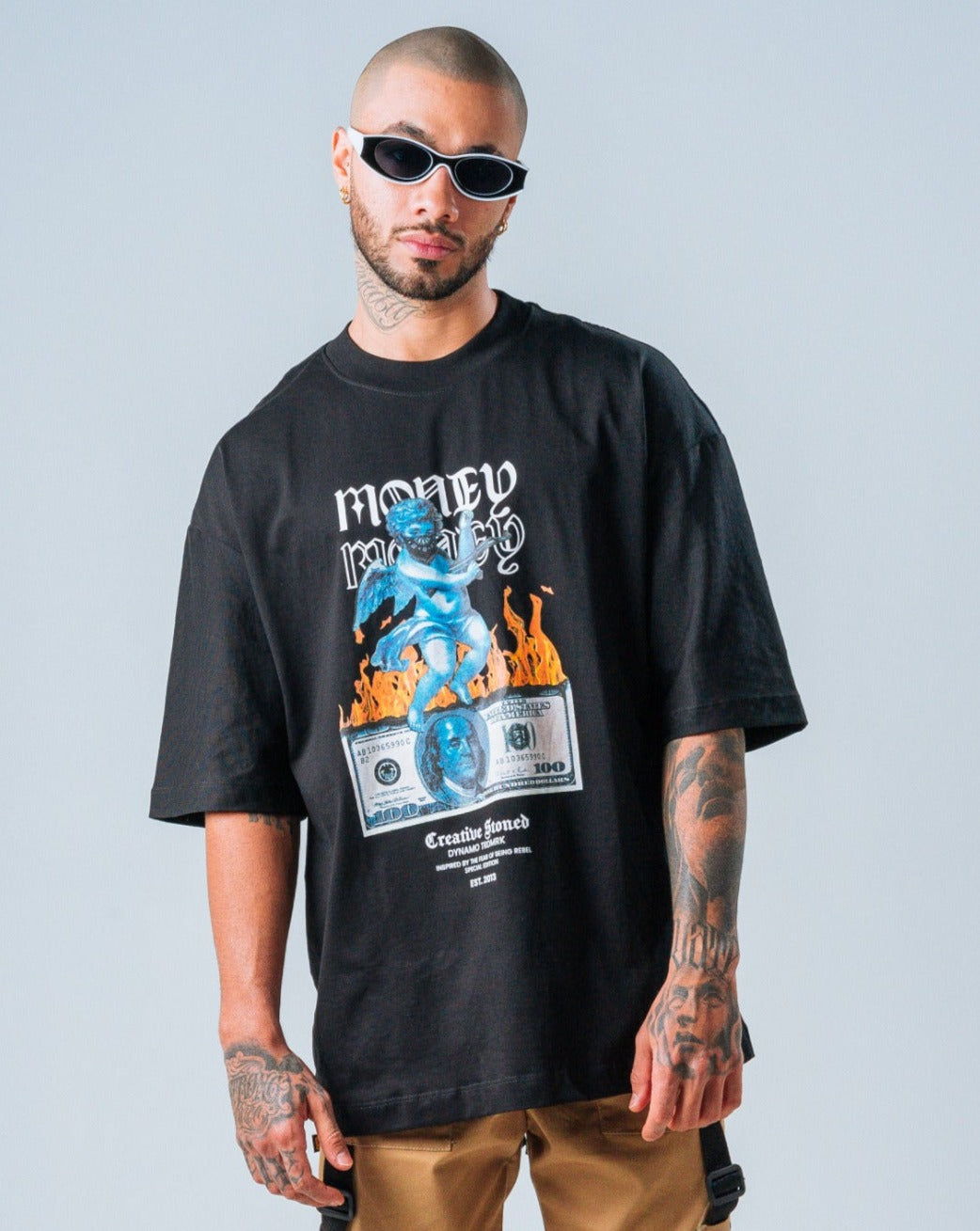 Camiseta Oversize Negro America