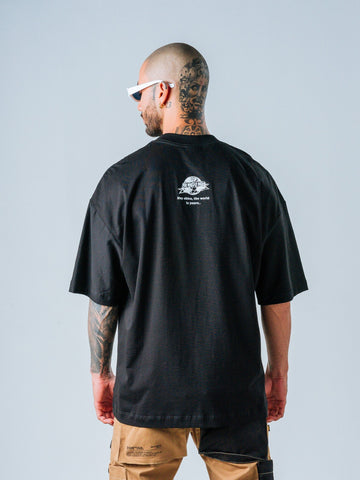 Camiseta Oversize Negro ID