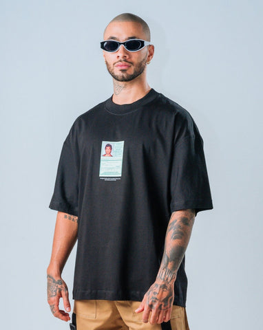 Camiseta Oversize Negro ID