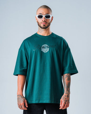 Camiseta Oversize Verde Memphis