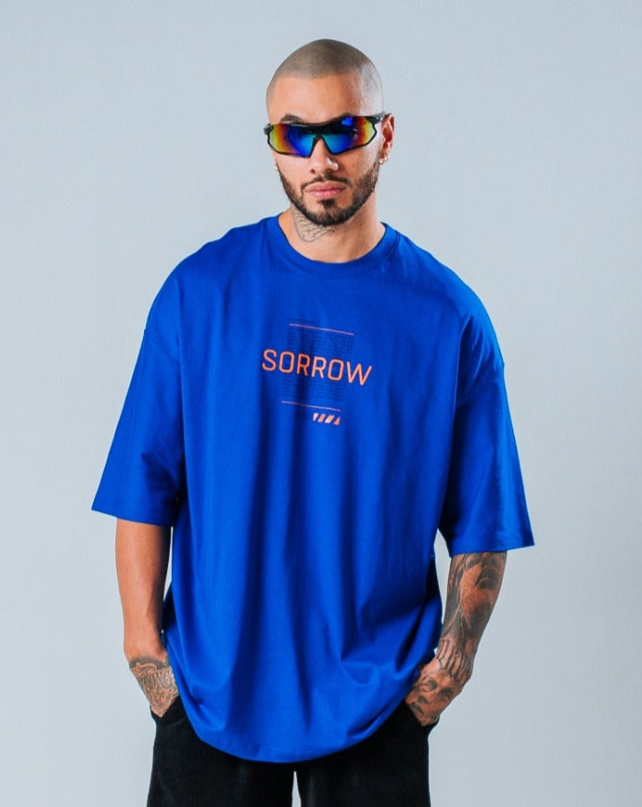 Camiseta Oversize Azul Sorrow
