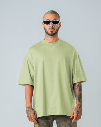 3 Camisetas Básicas Oversize - Pack X3 Natural Green