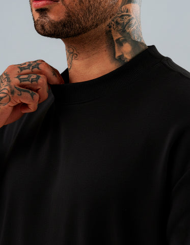 Duo Pack Camisetas Básicas Oversize Black - Premium 270G
